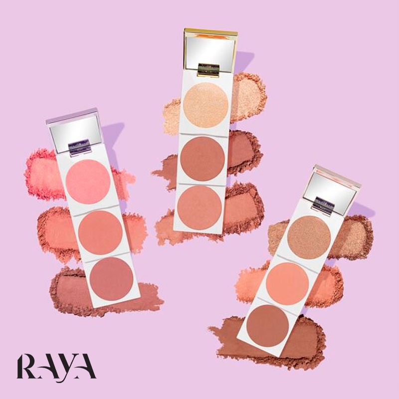 پالت سه کاره رژگونه و برنزر و هایلایتر تارت مدل آتوریتی آمازونیان کلی Tarte Blush Authority Amazonian Clay Cheek Wardrobe